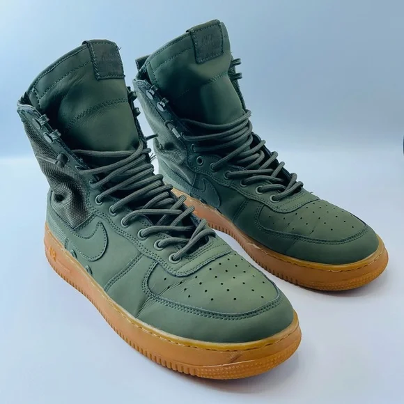Olive Green Air Force Special Field Boots Women's Shoes Nike Air